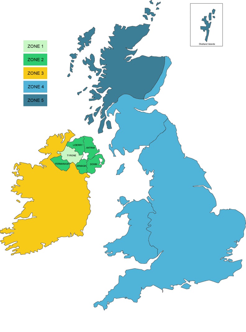 Delivery Zones